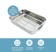 Stainless Steel Roasting Tin with Rack