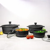 CERAMIC Die Cast Casserole Pot Set with Lids