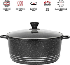 CERAMIC Die Cast Casserole Pot Set with Lids