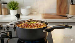 Non Stick Saucepan with Glass Lid