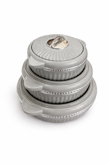 Luxury Insulated Hotpot Set – Pack of 3 | Premium Serving Casserole Bowls