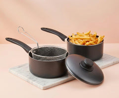 Chip Pan with Basket & Lid