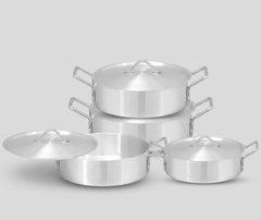 Aluminium Fish Pot Set - Pack Of 4