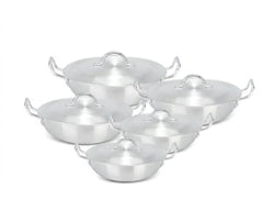 Aluminum Heavy Gauge Wok/Karahi Gift Set