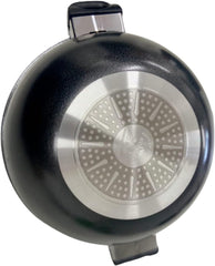 Induction Wok Non Stick with Glass Lid