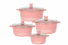 4-Piece Non-Stick Casserole Pot Set – Even Heat & Easy Cleaning