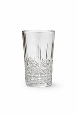 Luxury Crystal Cut Glass Jug Set with Lid & 6 Tall Tumblers