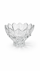 Elegant Crystal Cut Dessert Bowl Set – 1 Large Bowl & 6 Small Bowls
