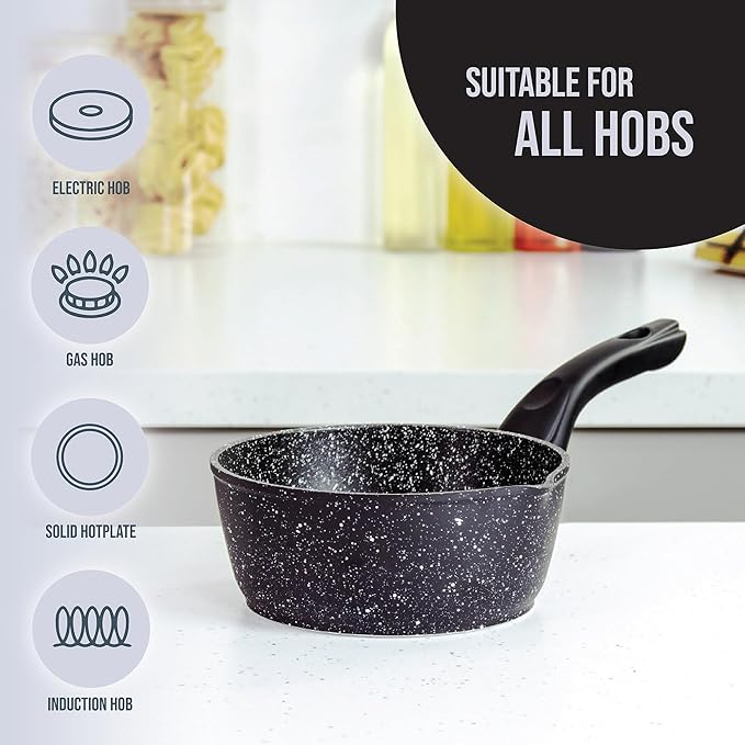 Die-Cast Forged Milk Pan with Soft Touch Handle ( 16 CM )