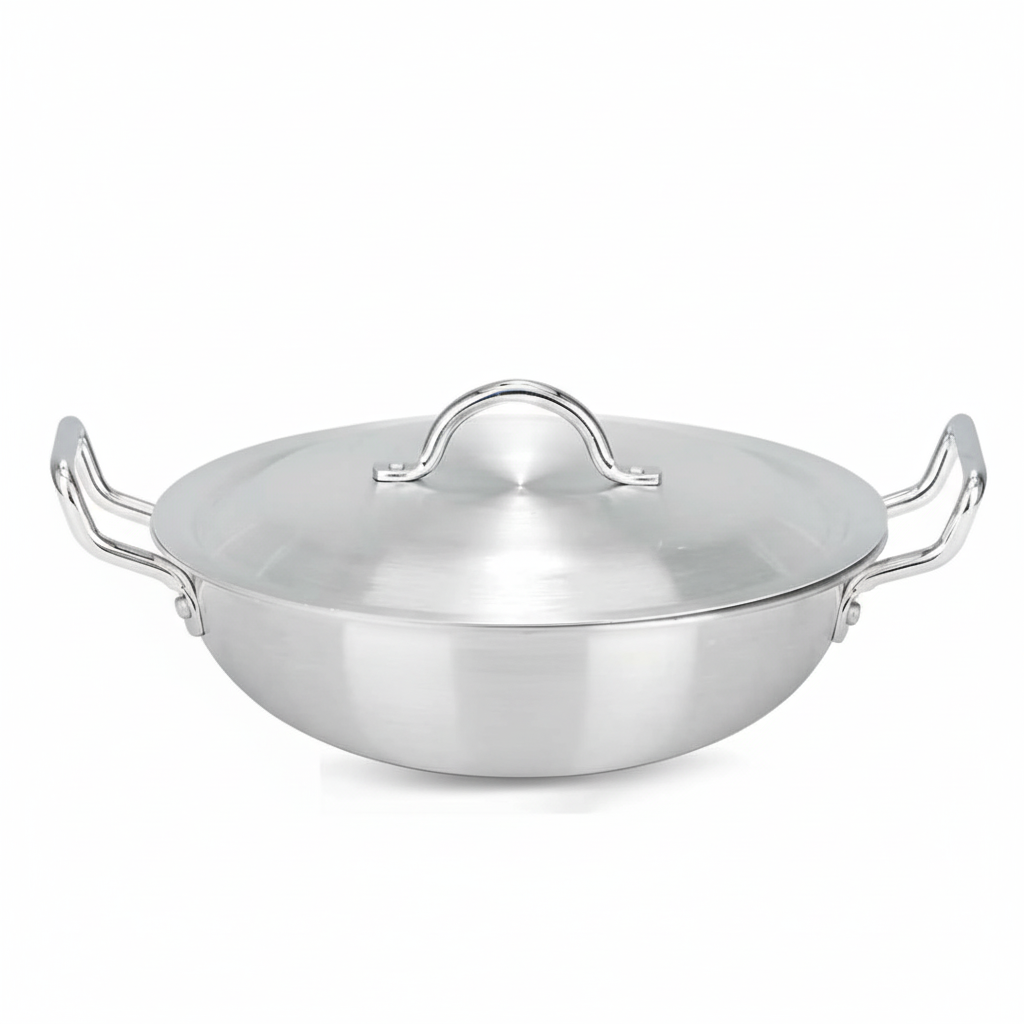 Aluminum Heavy Gauge Wok/Karahi Gift Set