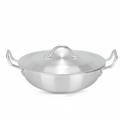 Aluminum Heavy Gauge Wok/Karahi Gift Set