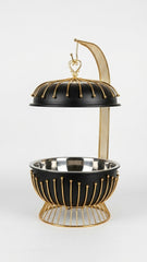 Luxury Black & Gold Buffet Server