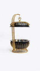 Luxury Black & Gold Buffet Server
