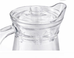 Crystal Cut Glass Water Jug with Lid – Elegant Serving Pitcher