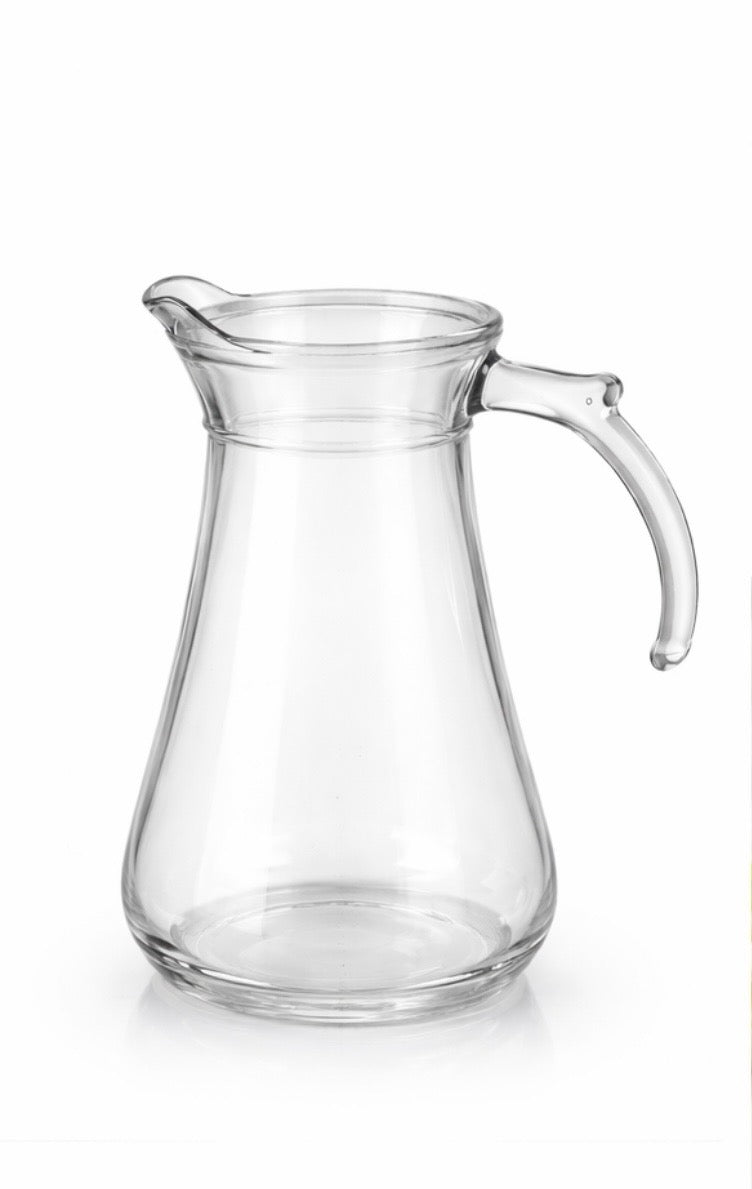 Classic Clear Glass Water Jug – Minimal Elegant Pitcher