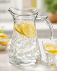 Classic Clear Glass Water Jug – Minimal Elegant Pitcher
