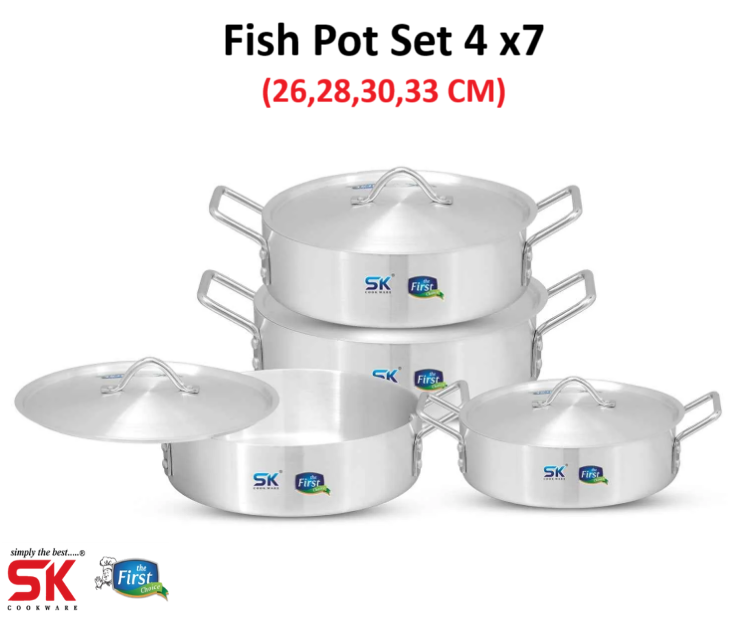 Aluminum Fish Pot Set