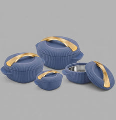 Luxury Insulated Hotpot Set – Pack of 4 | Premium Serving Casserole Bowls
