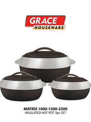 Luxury Insulated Hotpot Set – Pack of 4 | Premium Serving Casserole Bowls