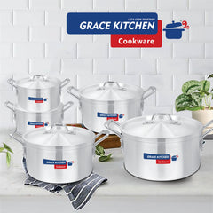 5-Piece Aluminium Cookware Set