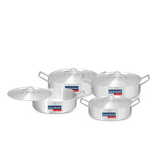 8 Pieces Aluminum Fish Pot Set 4/7