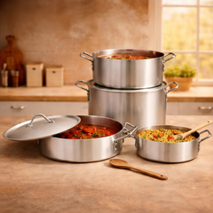 Aluminium Fish Pot Set - Pack Of 4