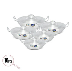 Aluminum Heavy Gauge Wok/Karahi Gift Set